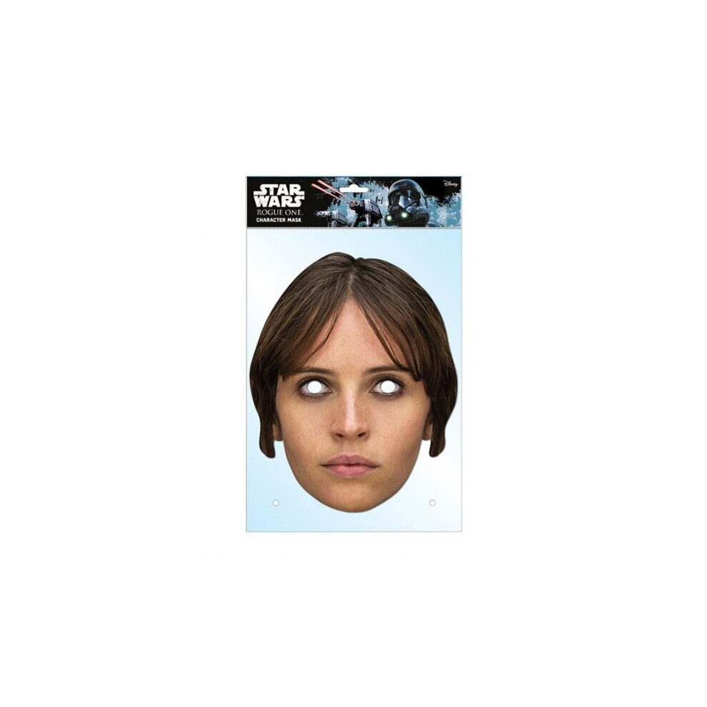 Star Wars Jyn Erso Rogue One: A Story Single 2D Card Party Fancy Dress Mask Not,Specified
