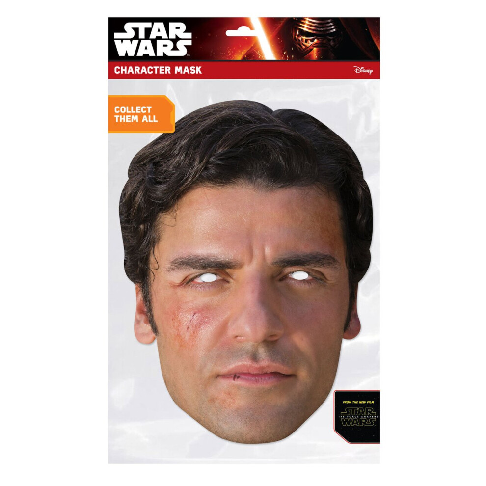 Poe Dameron Official Star Wars The Force Awakens Card Party Fancy Dress Mask