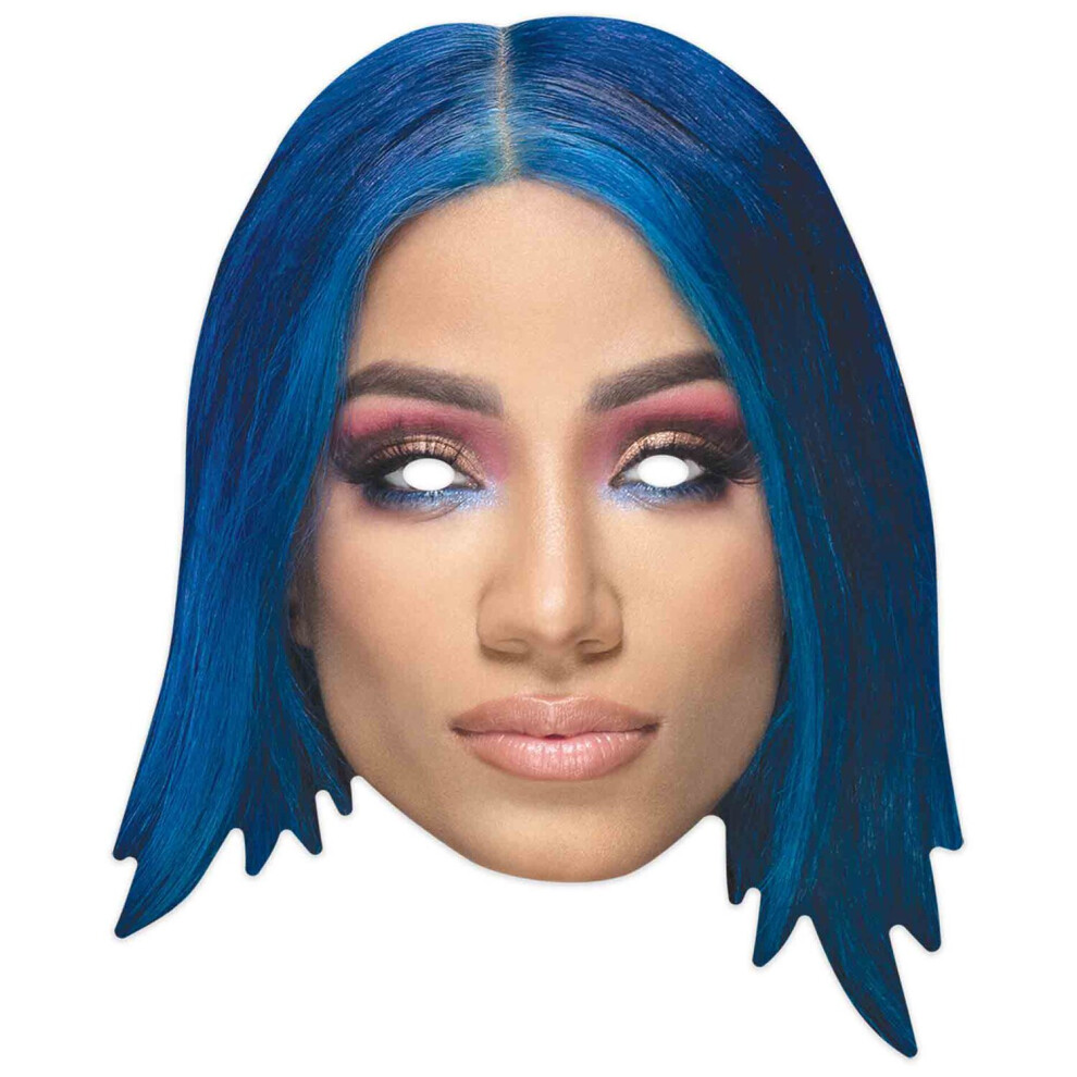 Sasha Banks WWE Wrestler Official Single 2D Card Party Face Mask