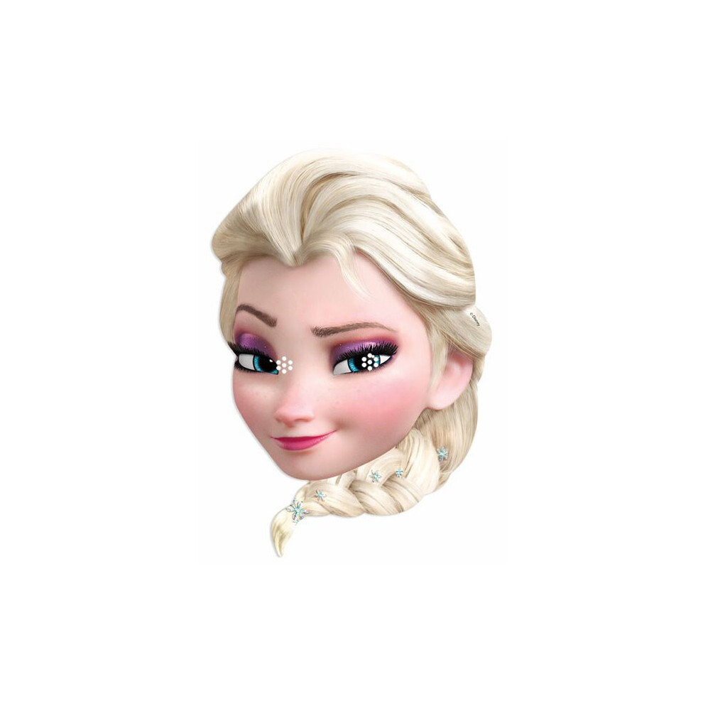 Elsa from Disney's Frozen Party Card Fancy Dress Mask (single)