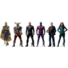 Black Adam Official Lifesize Cardboard Cutouts Ultimate Set of 6 Standees