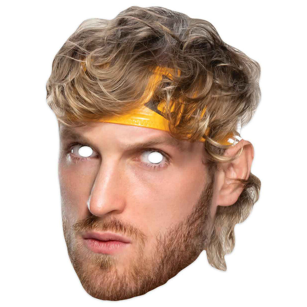 Wwe Logan Paul Celebrity 2D Card Party Mask Official – Uk Made, Great For Parties & Photo Ops