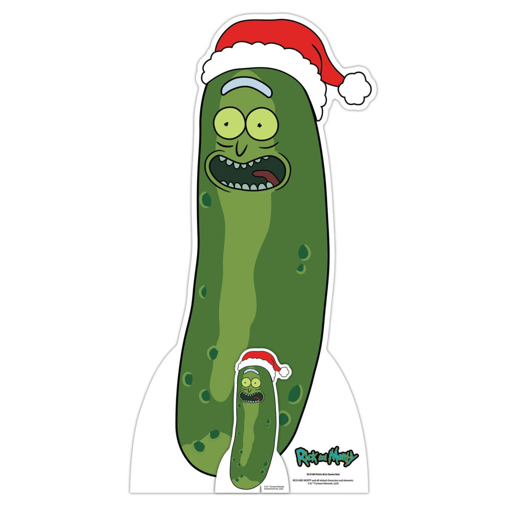 Rick And Morty Christmas Pickle Rick From Official Cardboard Cutout