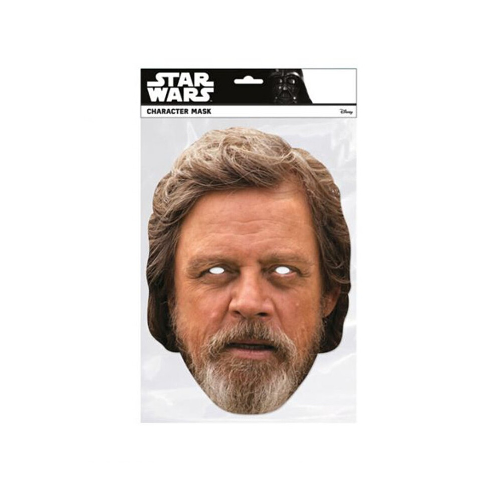 Luke Skywalker Star Wars The Last Jedi  Single 2D Card Party Fancy Dress Mask