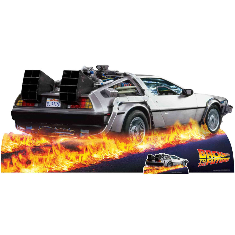 DeLorean Time Machine Car from Back to the Future Cardboard Cutout