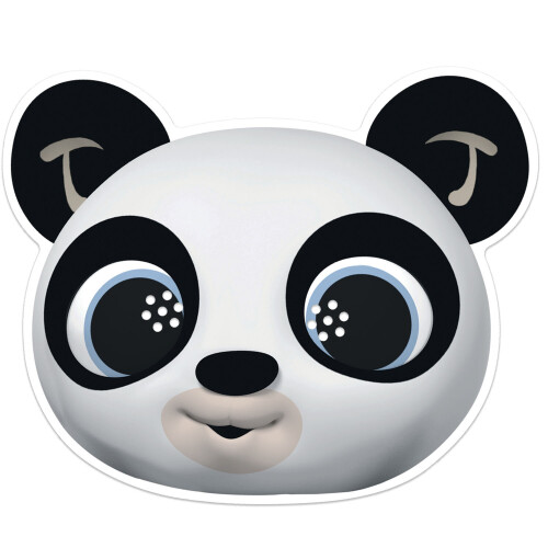Bing Pando the Panda from Bing Official 2D Card Party Mask