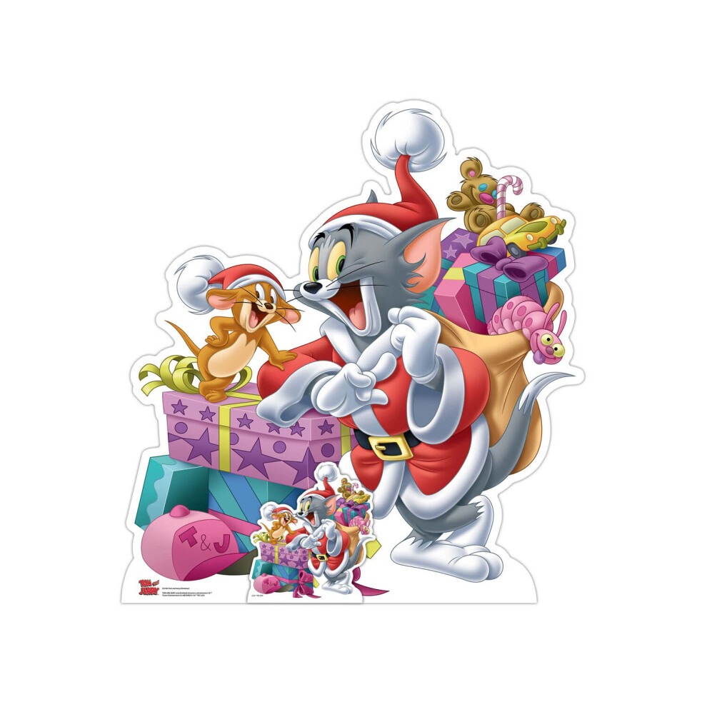 Tom And Jerry Christmas Gifts Cardboard Cutout / Standee / Standup
