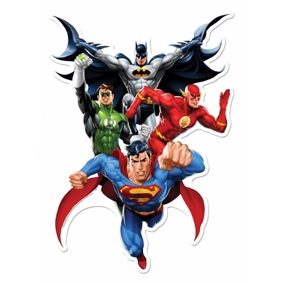 Justice League Heroes 3D Effect Official DC Comics Cardboard Cutout / Standee Wall Art