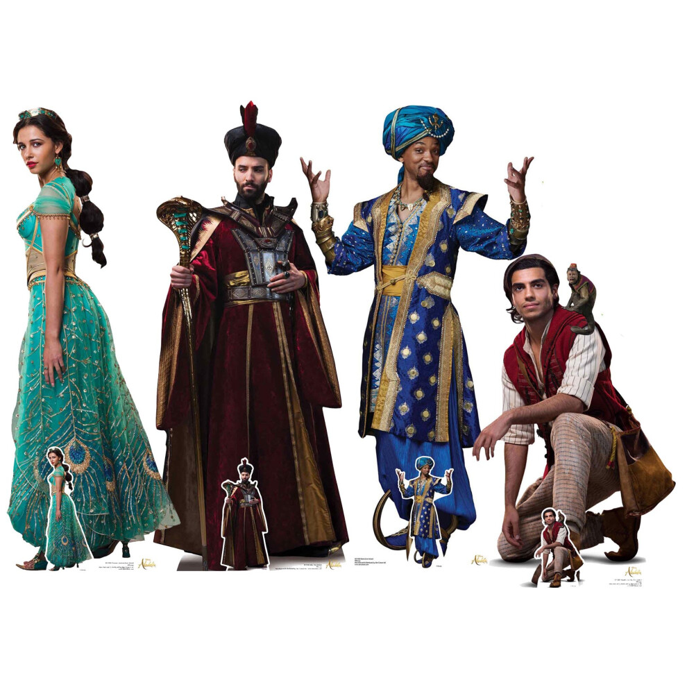 Aladdin from Disney Official Lifesize Cardboard Cutouts - Set of 4