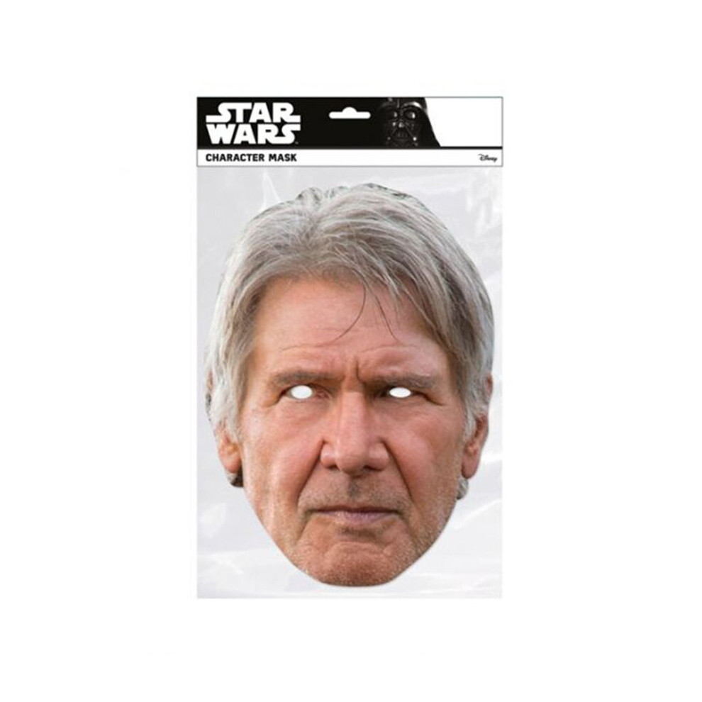 Han Solo Star Wars Single 2D Card Party Fancy Dress Mask