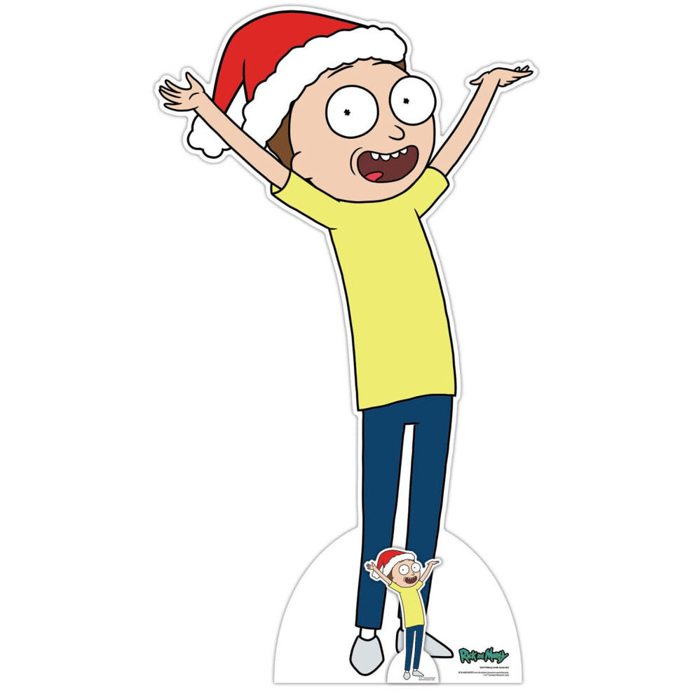 Rick And Morty Morty Happy Christmas From Official Cardboard Cutout