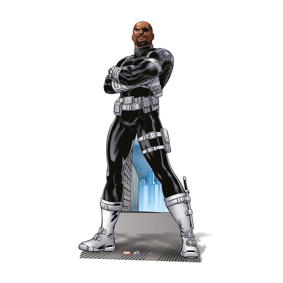 Marvel Nick Fury Lifesize Cardboard Cutout / Standee / Standup - The Avengers Super Hero
