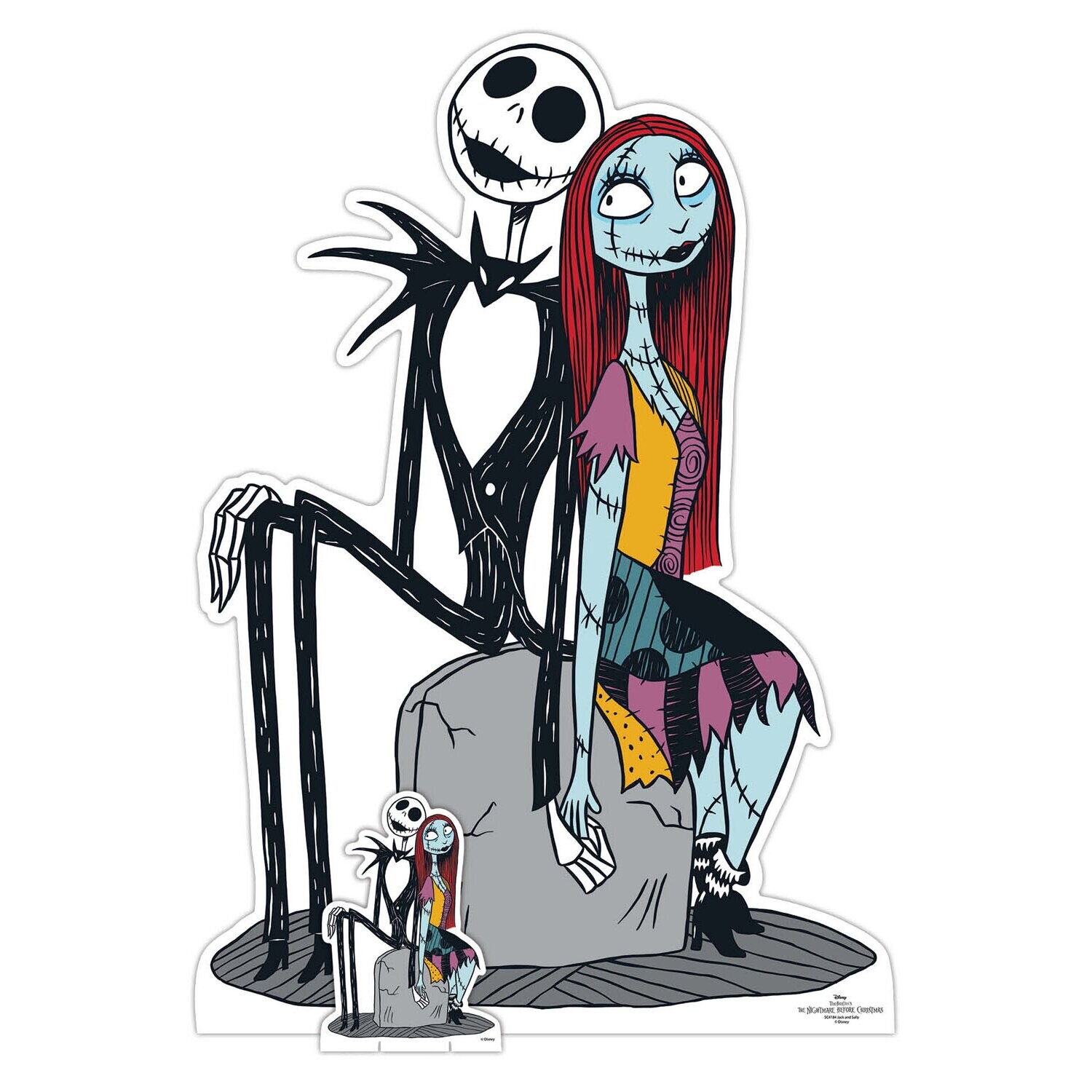 Jack and Sally The Nightmare Before Christmas Cardboard Cutout ...