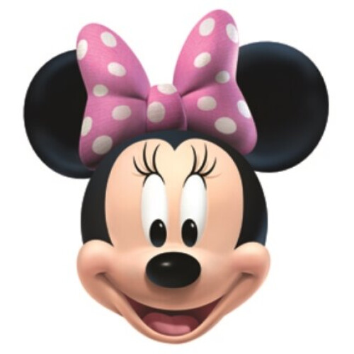 Minnie Mouse Card Fancy Dress Mask