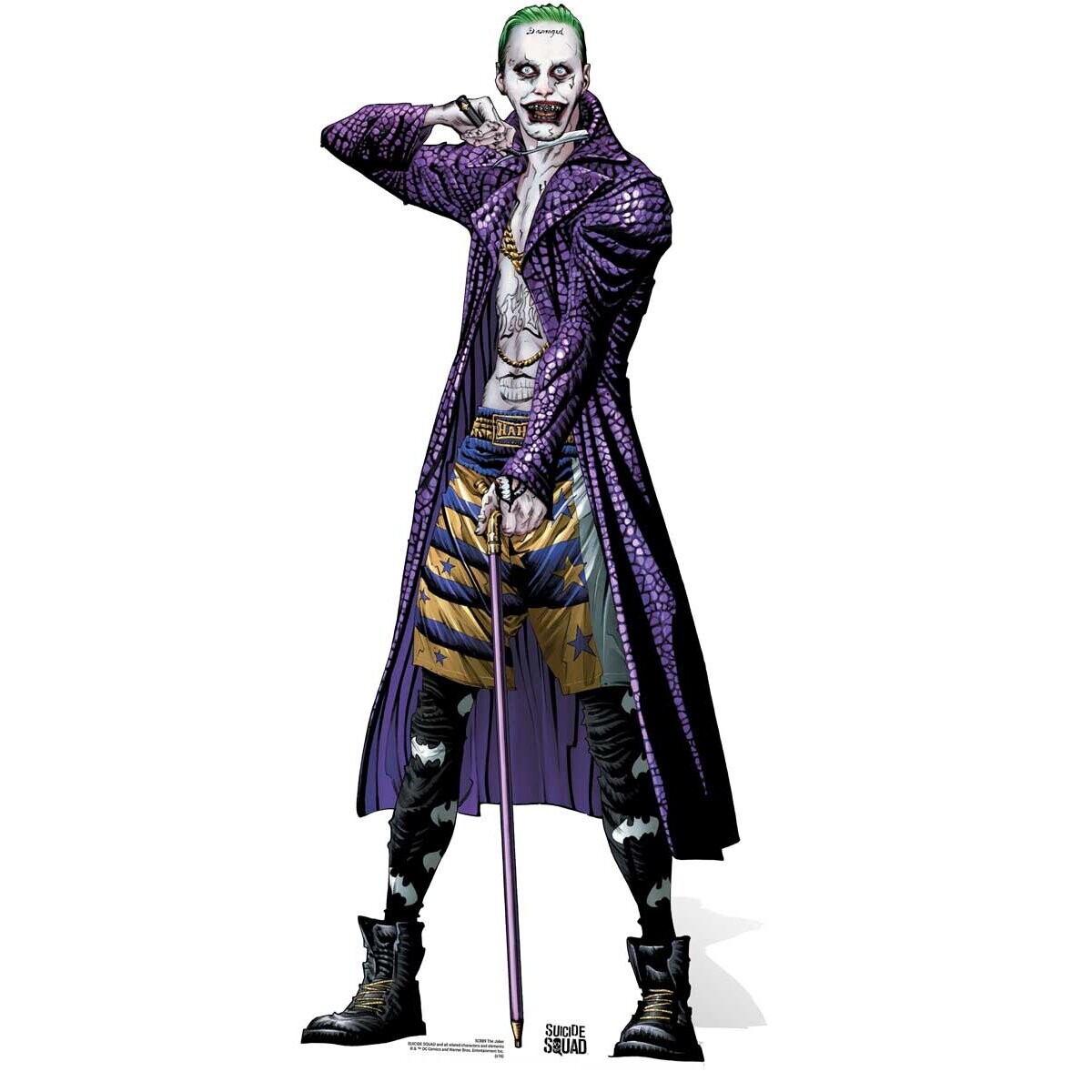 The Joker Suicide Squad Comic Art Lifesize Cardboard Cutout / Standee