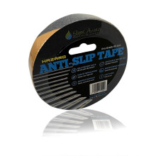(HAZARD, 25mm x 5m) Short Length Anti Slip Tape Rolls Standard Grade 5 Metres