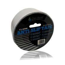 (CLEAR, 50mm x 5m) Short Length Anti Slip Tape Rolls Standard Grade 5 Metres