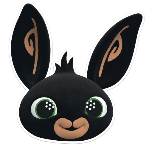 Bing Bing the Bunny Official 2D Card Party Mask