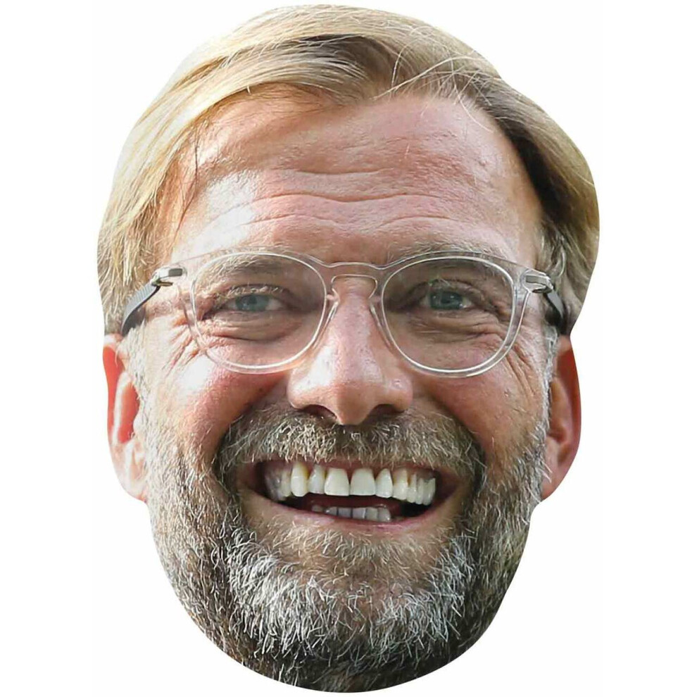 Jurgen Klopp 2D Single Card Party Fancy Dress Mask