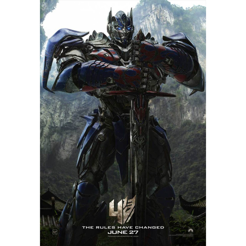 Transformers Age Of Extinction (Optimus Prime) Original Movie Poster - Double Sided Advance Style B