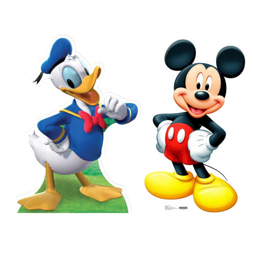 Mickey Mouse and Donald Duck Lifesize Cardboard Cutout / Standee Set on ...