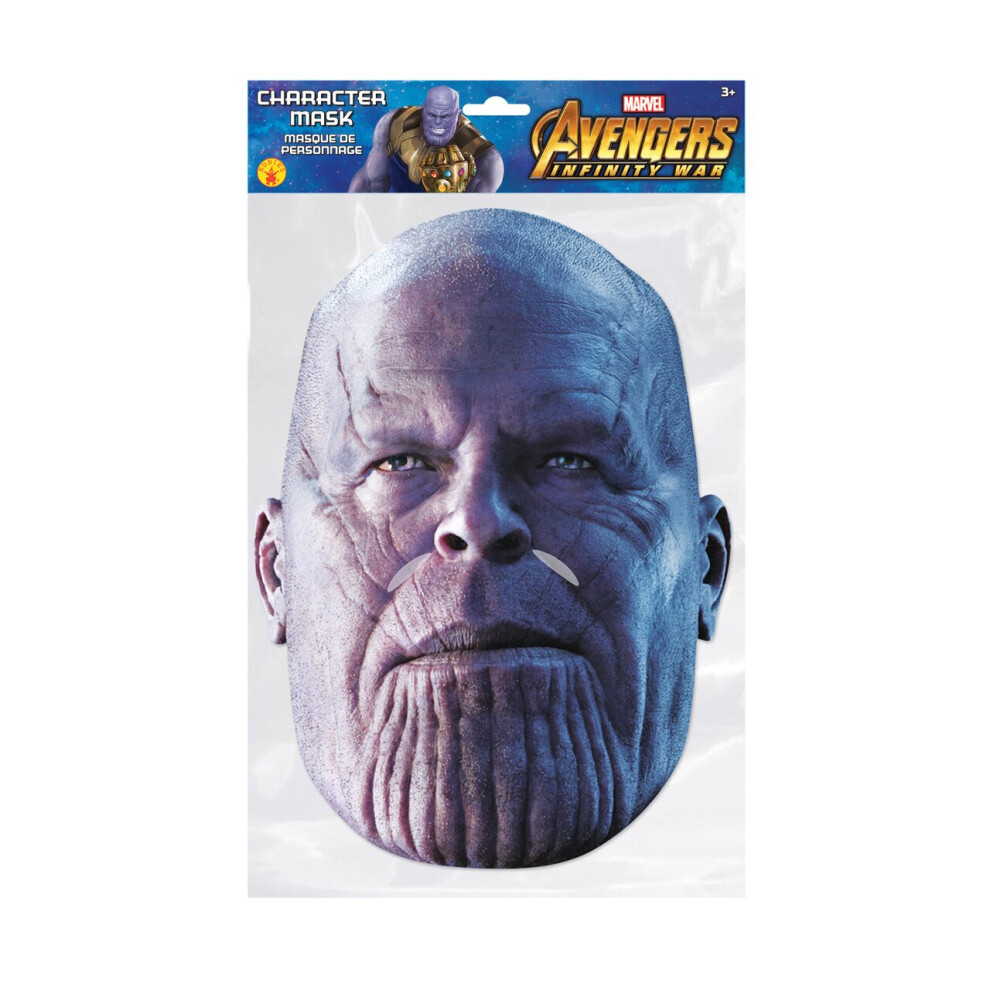 Thanos Infinity War Official Marvel Single 2D Card Party Fancy Dress Mask