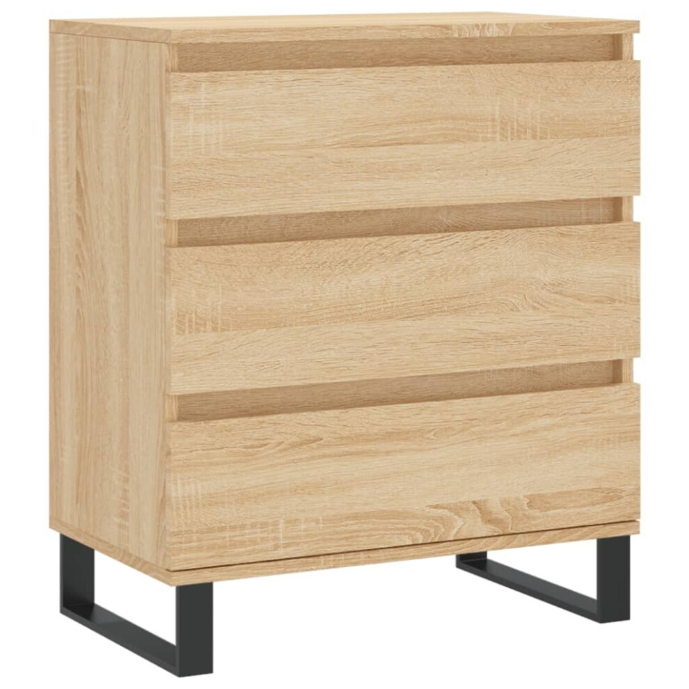 Vidaxl Sideboard Storage Side Cabinet Cupboard Sonoma Oak Engineered Wood