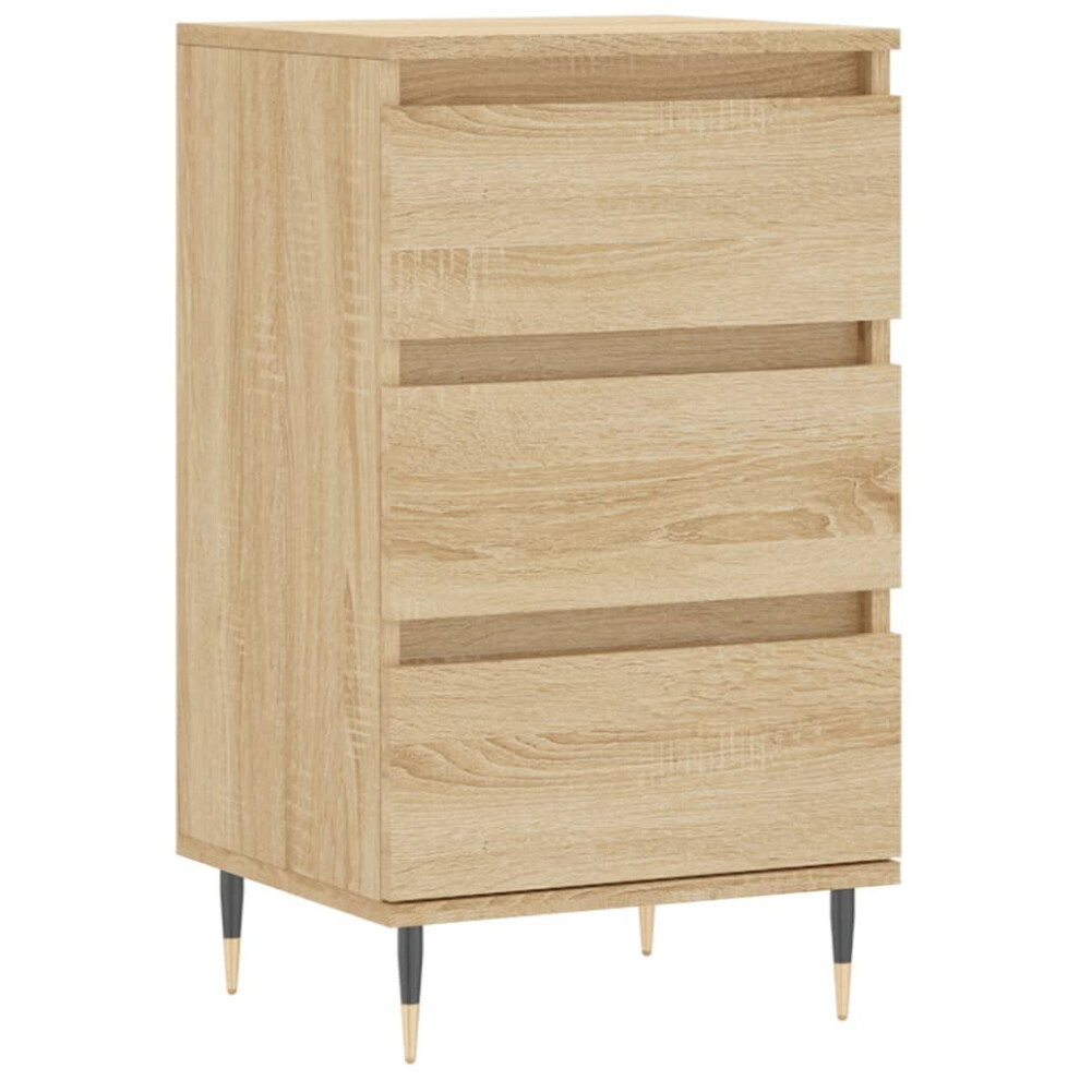 Vidaxl Sideboard Storage Side Cabinet Cupboard Sonoma Oak Engineered Wood