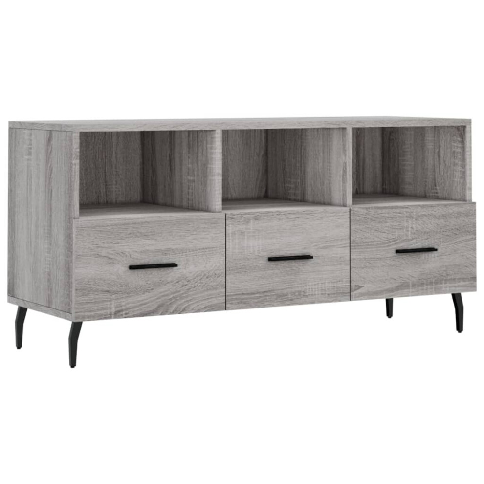 vidaXL TV Cabinet TV Unit Media Cabinet TV Stand Grey Sonoma Engineered Wood