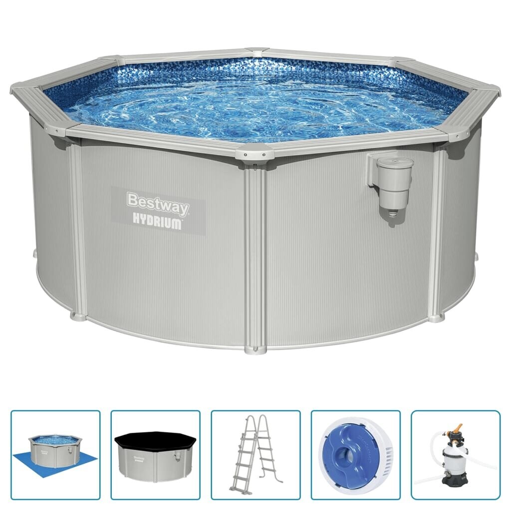 Bestway Hydrium Swimming Pool Set Outdoor Above Ground Swimming Pool ...