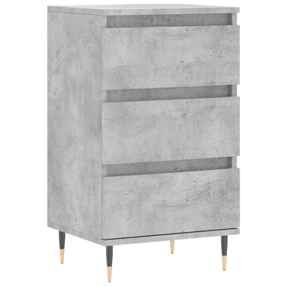 Vidaxl Sideboard Storage Side Cabinet Cupboard Concrete Grey Engineered Wood