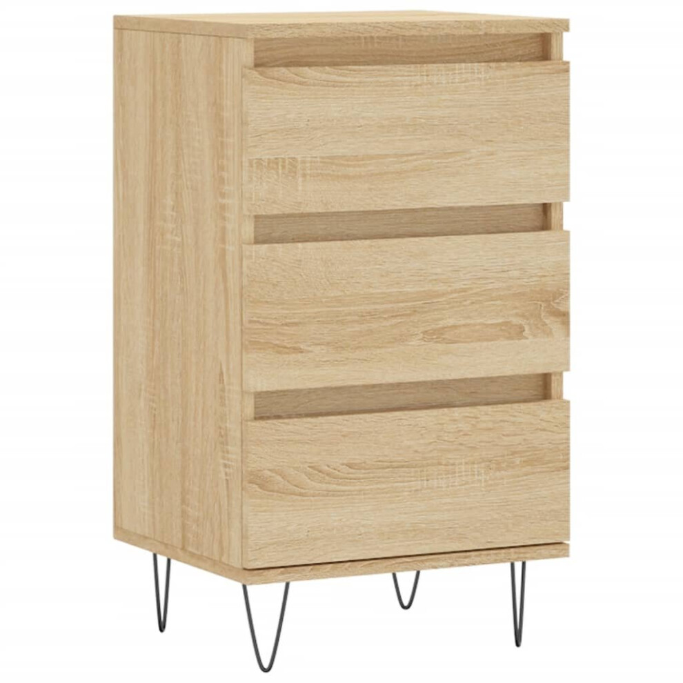 Vidaxl Sideboard Storage Side Cabinet Cupboard Sonoma Oak Engineered Wood