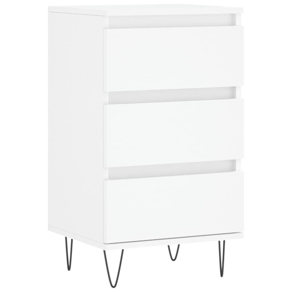 Vidaxl Sideboard Storage Cabinet Cupboard Side Cabinet White Engineered Wood