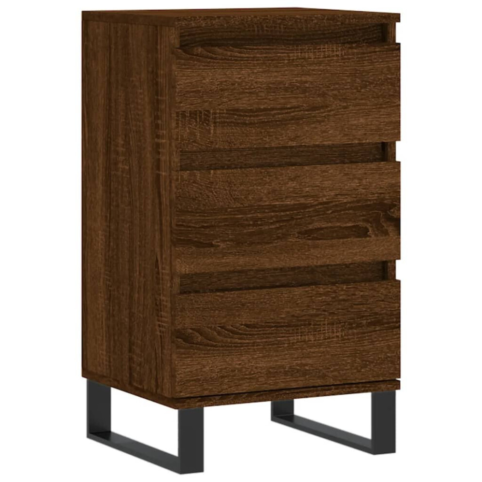 vidaXL Sideboard Hall Storage Side Cabinet Cupboard Brown Oak Engineered Wood