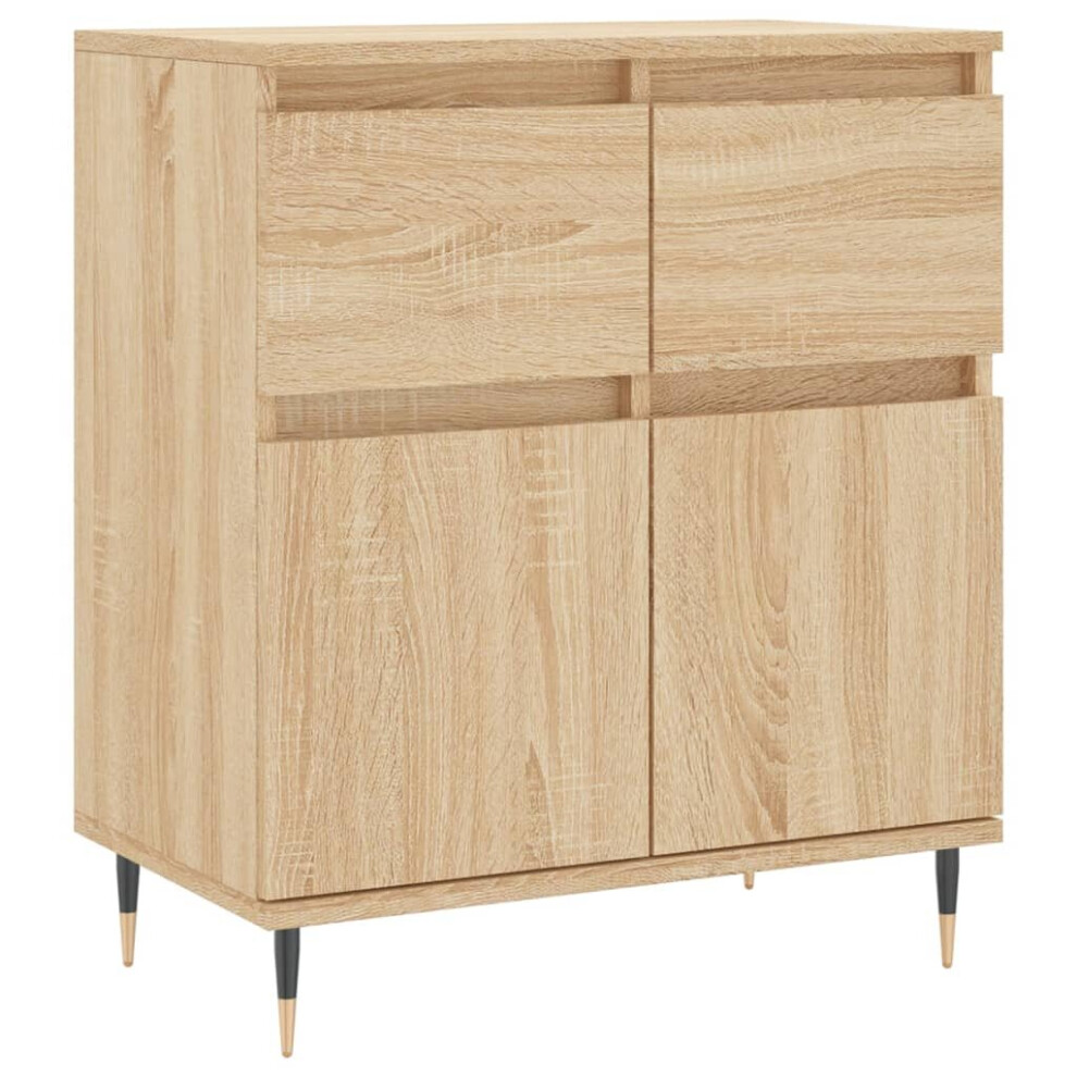 vidaXL Sideboard Storage Side Cabinet Cupboard Sonoma Oak Engineered Wood