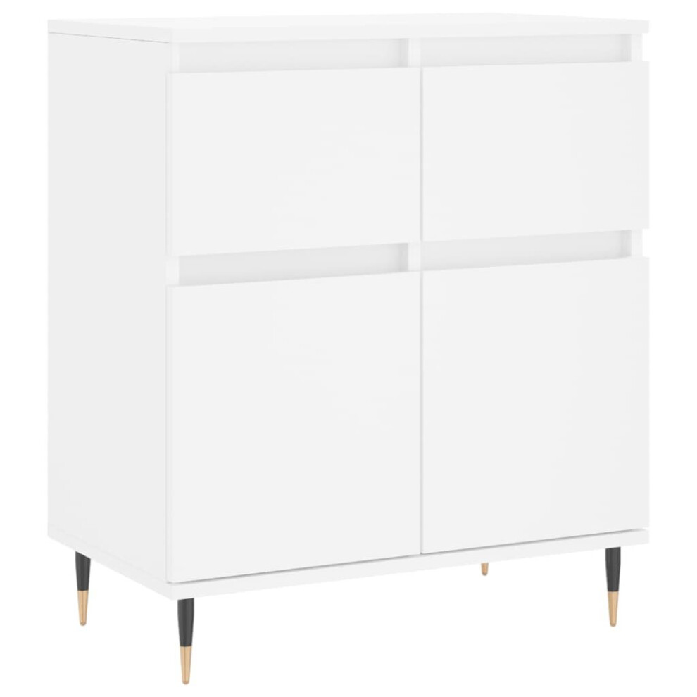 vidaXL Sideboard Storage Cabinet Cupboard Side Cabinet White Engineered Wood