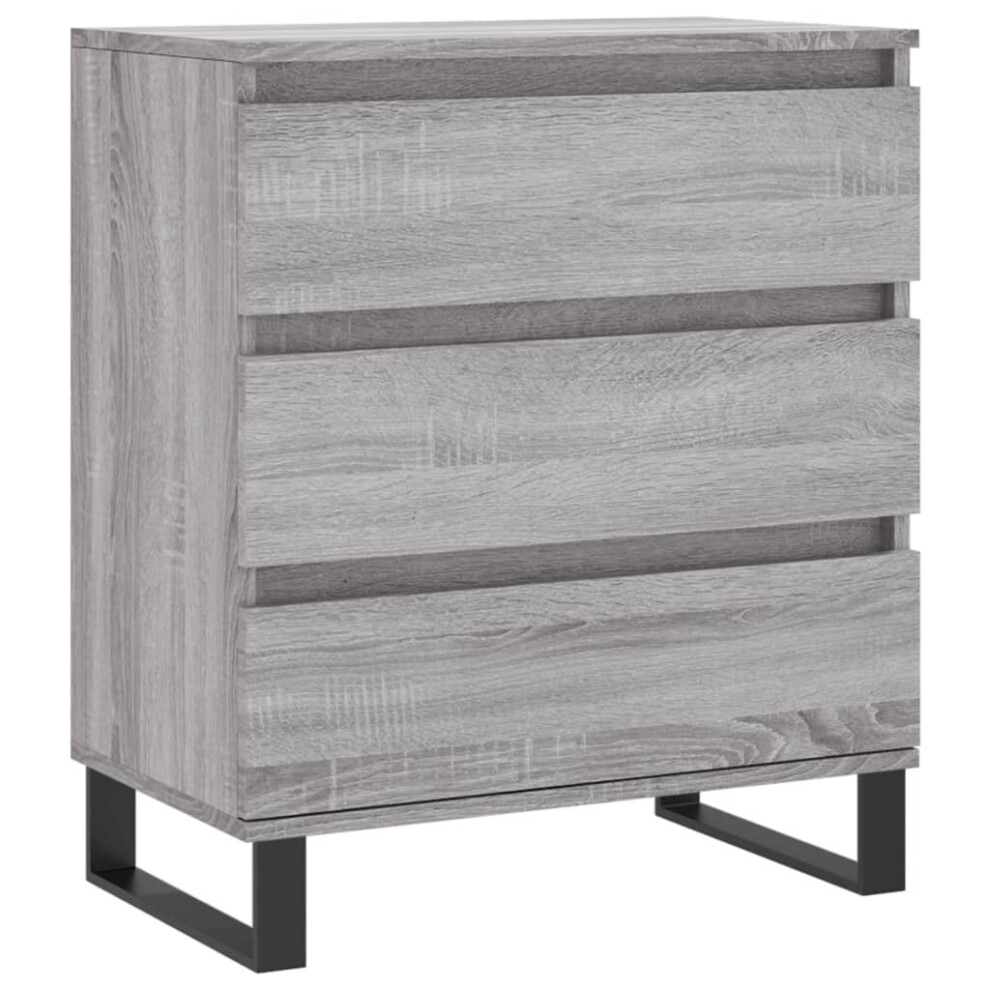 vidaXL Sideboard Storage Side Cabinet Cupboard Grey Sonoma Engineered Wood