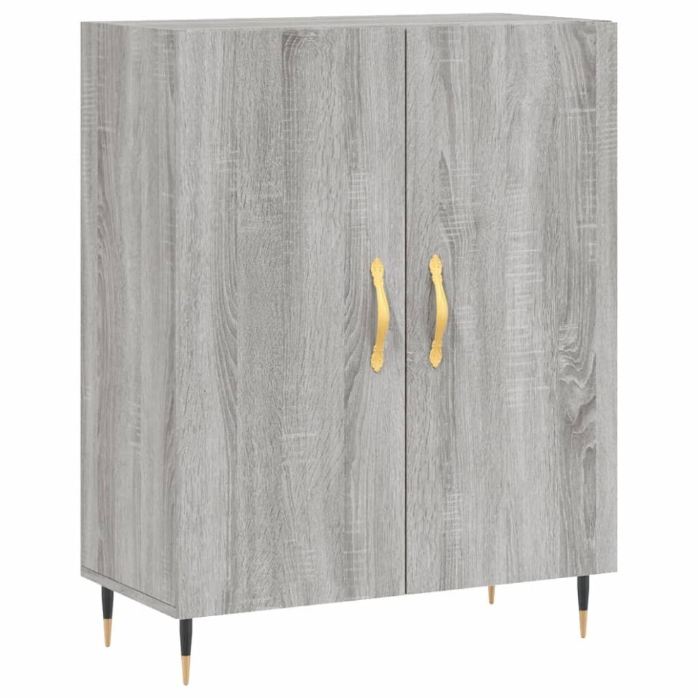 vidaXL Sideboard Storage Side Cabinet Cupboard Grey Sonoma Engineered Wood