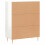 VidaXL vidaXL Sideboard Storage Cabinet Cupboard High Gloss White Engineered Wood 8
