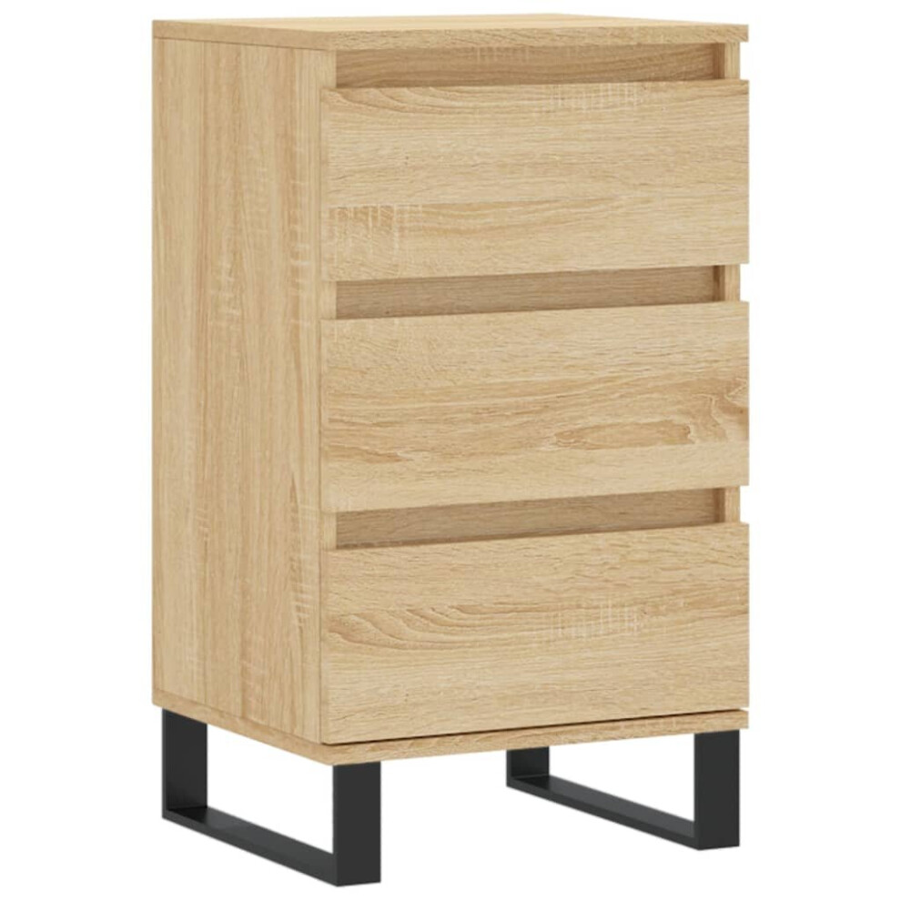 Vidaxl Sideboard Storage Side Cabinet Cupboard Sonoma Oak Engineered Wood