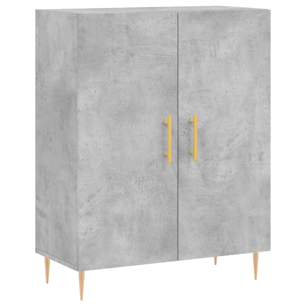 vidaXL Sideboard Storage Side Cabinet Cupboard Concrete Grey Engineered Wood