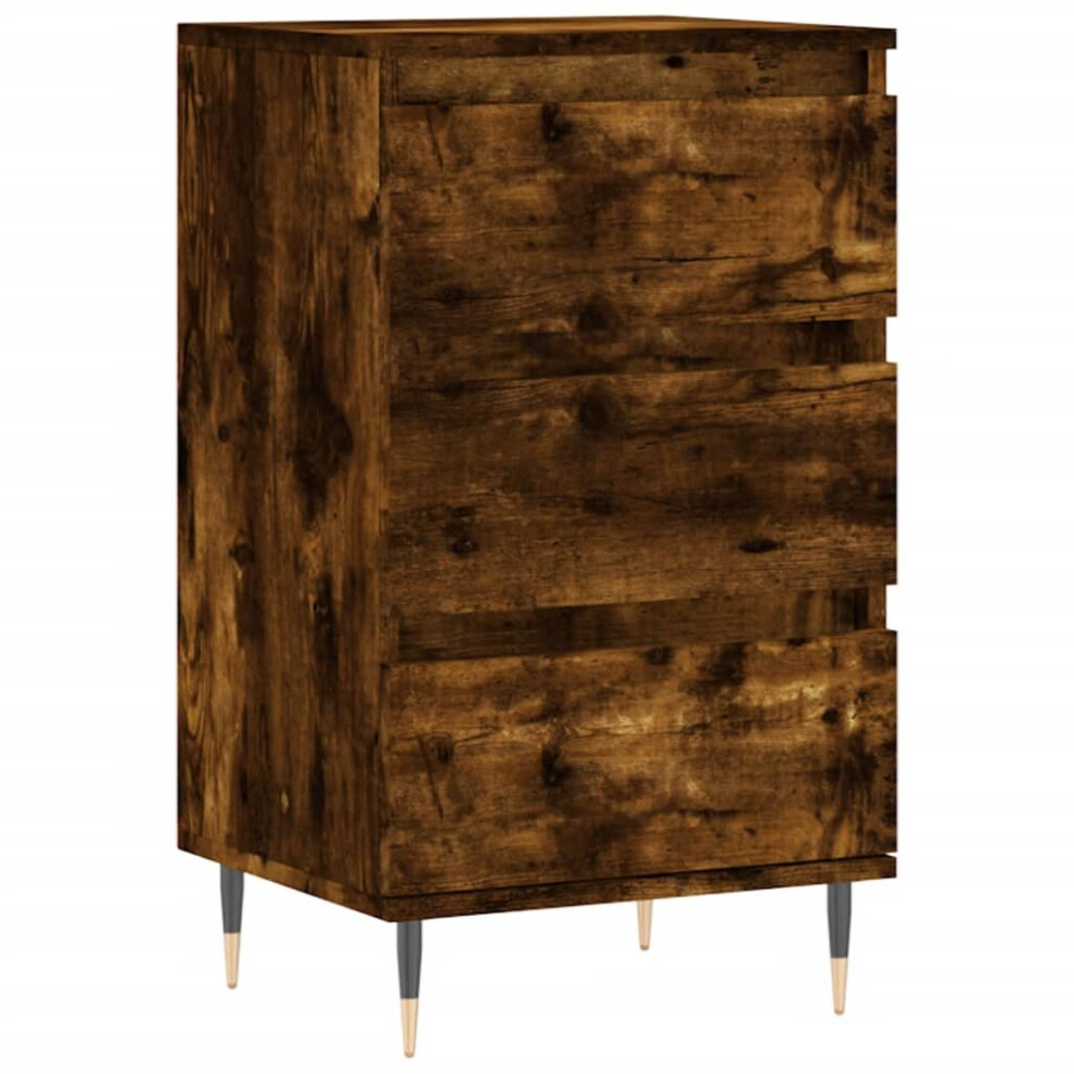 Vidaxl Sideboard Storage Side Cabinet Cupboard Smoked Oak Engineered Wood