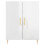 VidaXL vidaXL Sideboard Storage Cabinet Cupboard High Gloss White Engineered Wood 5