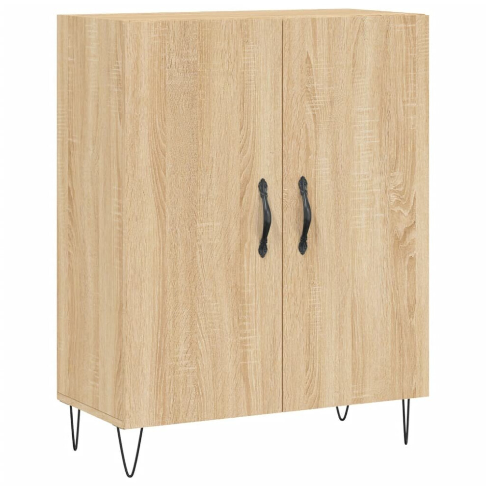 vidaXL Sideboard Storage Side Cabinet Cupboard Sonoma Oak Engineered Wood