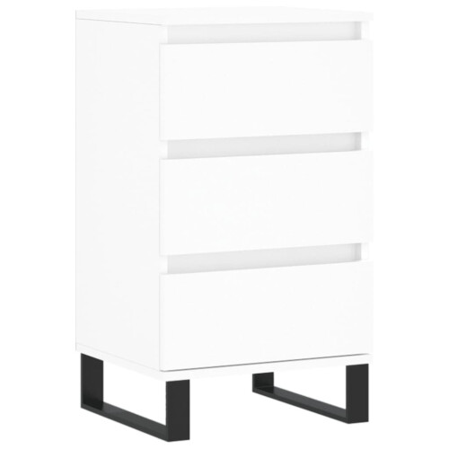 VidaXL vidaXL Sideboard Storage Cabinet Cupboard Side Cabinet White Engineered Wood
