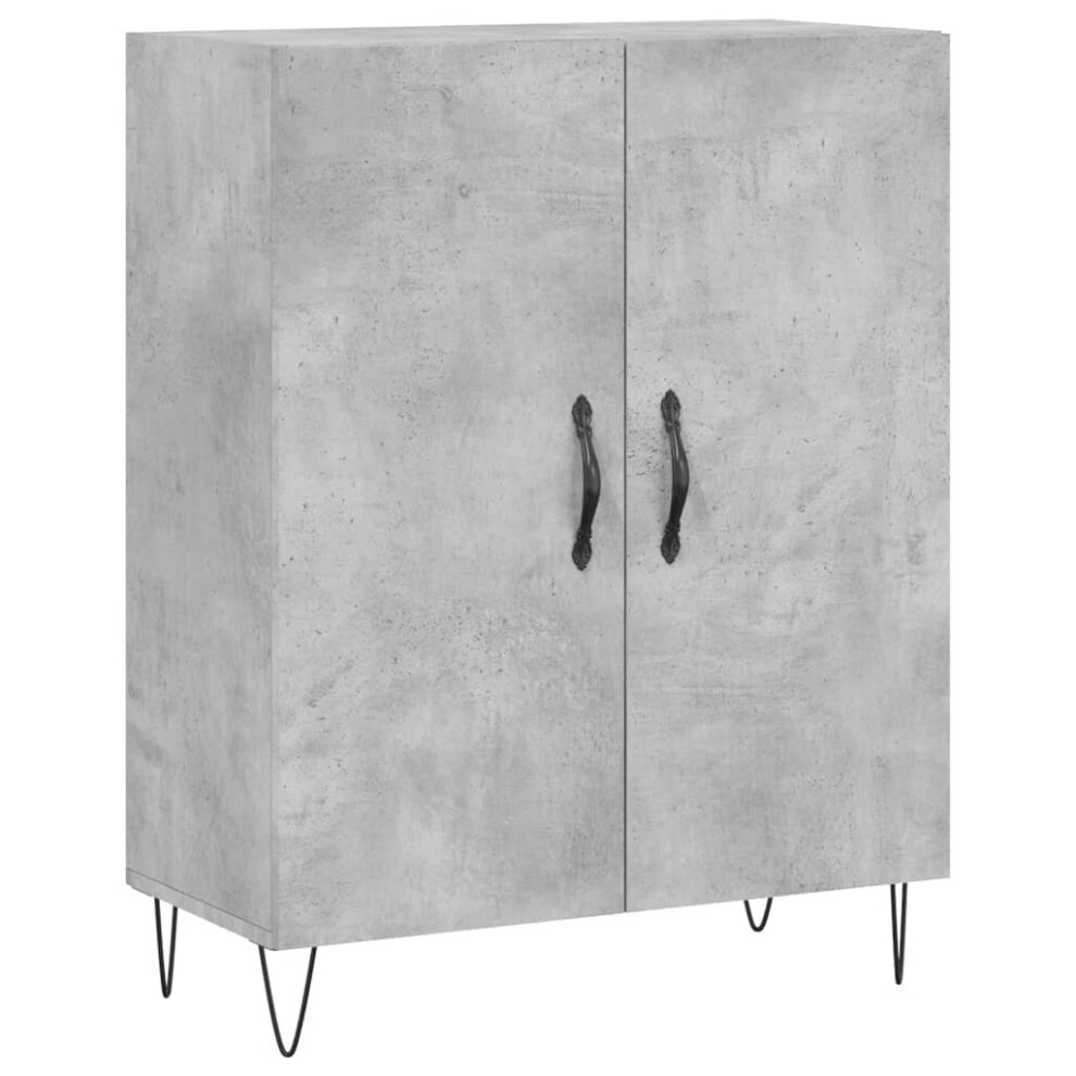 vidaXL Sideboard Storage Side Cabinet Cupboard Concrete Grey Engineered Wood