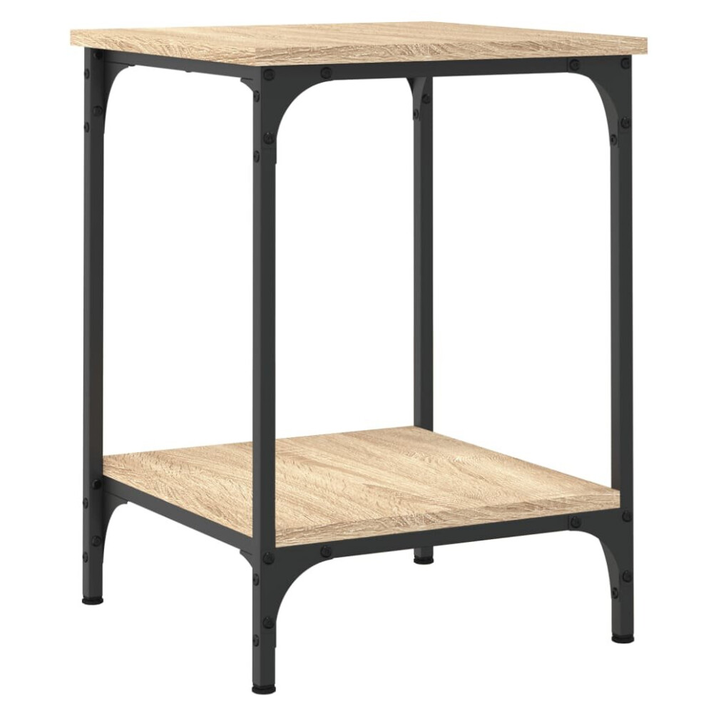 Vidaxl Coffee Table Tea Side Table Sofa Couch Table Sonoma Oak Engineered Wood Brown