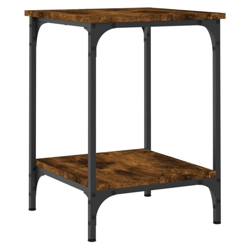 Vidaxl Coffee Table Tea Side Table Sofa Couch Table Smoked Oak Engineered Wood Brown