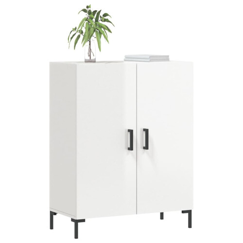 VidaXL vidaXL Sideboard Storage Cabinet Cupboard High Gloss White Engineered Wood 2