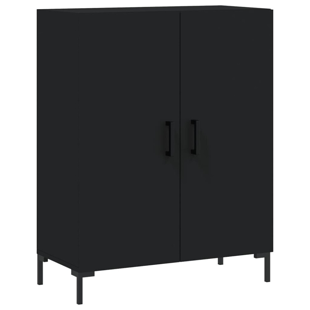 vidaXL Sideboard Storage Cabinet Cupboard Side Cabinet Black Engineered Wood